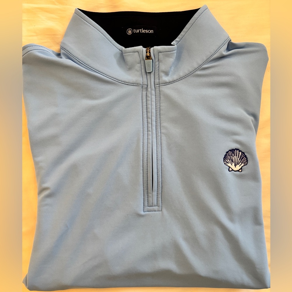 Men's The Kittansett Club Turtleson Light Blue Quarter-Zip Pullover